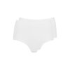 HUBER dámske nohavičky Maxi 2-balenie Cotton 2Pack B25 - white (Farba white-0500, Veľkosť 50)