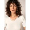 HUBER dámske tričko krátky rukáv Cotton Embroidery B25 - white (Farba white-0500, Veľkosť 48)