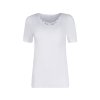 HUBER dámske tričko krátky rukáv Cotton Embroidery B25 - white (Farba white-0500, Veľkosť 48)