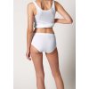 HUBER dámske nohavičky Midi 2-balenie Cotton 2Pack Fine Rib B25 - white (Farba white-0500, Veľkosť 52)