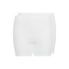 HUBER dámske nohavičky Maxi dlhá noha 2-balenie Cotton 2Pack Double Rib B25 - white (Farba white-0500, Veľkosť 52)