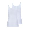 HUBER dámske tielko 2-balenie Cotton 2Pack Extra Fine B25 - white (Farba white-0500, Veľkosť 50)