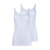 HUBER dámske tielko 2-balenie Cotton 2Pack Extra Fine B25 - white (Farba white-0500, Veľkosť 50)