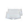 SKINY dámske panty 2-balenie Cotton Lace Essentials B25 - white (Farba white-0500, Veľkosť 42)