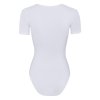 SKINY dámske body s krátkym rukávom Cotton Bodies B25 - white (Farba white-0500, Veľkosť 42)
