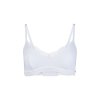 SKINY podprsenka mäkká s vyberateľnými výstužami Classicotton B25 - white (Farba white-0500, Veľkosť 44/C-D)