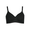 HUBER podprsenka nevystužená Bra Selection BX - black (Farba black-7665, Veľkosť 75 D)