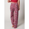 HUBER dámske nohavice dlhé Night Selection S25 - redpaisley flowers (Farba red paisleyflowers-H371, Veľkosť 46)