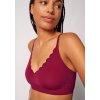 SKINY podprsenka Bustier s vyberateľnými výstužami Micro Essentials S25 - beet red (Farba beet red-S770, Veľkosť 44)