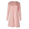 SKINY dámska nočná košeľa dlhý rukáv Sleep & Dream WX - rosedawn melange (Farba rosedawn melange-2333, Veľkosť 42)