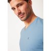 HUBER pánske tričko dlhý rukáv Night Selection SX - lake blue (Farba lake blue-H041, Veľkosť L)