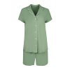 SKINY dámske pyžama krátka Night In Skiny 2025 (Farba basil-S767, Veľkosť 40)