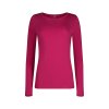 SKINY dámske tričko dlhý rukáv Night In Skiny W25 - sangria (Farba sangria-s913, Veľkosť 44)
