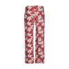 HUBER dámske nohavice dlhé Night Selection W25 - garnetrose flowers (Farba garnet rose flowers-h436, Veľkosť 46)