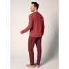 HUBER pánska pyžama dlhá Night Selection WX - mineral red (Farba mineral red-h174, Veľkosť XXL)