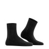 FALKE dámske ponožky Angora Bedsock - black (Farba black-3009, Veľkosť 39-42)