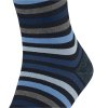 FALKE pánske ponožky Tinted Stripe - dark navy (Farba dark navy-6371, Veľkosť 43-46)