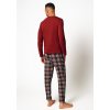 SKINY pánska pyžama dlhá Slumberline W25 - cabernet (Farba cabernet-s922, Veľkosť XXL)