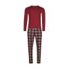SKINY pánska pyžama dlhá Slumberline W25 - cabernet (Farba cabernet-s922, Veľkosť XXL)