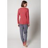 HUBER dámska pyžama dlhá Casual At Home W25 - garnet rose (Farba garnet rose-h422, Veľkosť 52/54)