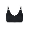 SKINY podprsenka Bustier s vyberateľnými výstužami Micro Essentials B25 - black (Farba black-7665, Veľkosť 44)