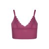 SKINY podprsenka Bustier s vyberateľnými výstužami Micro Essentials W24 - fading berry (Farba fading berry-s643, Veľkosť 44)