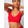 SKINY podprsenka Bustier s vyberateľnými výstužami Micro Essentials S25 - highrisk red (Farba highrisk red-s859, Veľkosť 44)