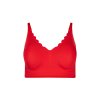 SKINY podprsenka Bustier s vyberateľnými výstužami Micro Essentials S25 - highrisk red (Farba highrisk red-s859, Veľkosť 44)