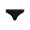 SKINY dámske nohavičky Tanga 2-balenie Cotton Advantage B25 - black (Farba black-7665, Veľkosť 42)