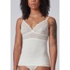 SKINY dámske tielko so Spaghetti ramienkami Bamboo Lace B25 - ivory (Farba ivory-7608, Veľkosť 42)