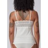 SKINY dámske tielko so Spaghetti ramienkami Bamboo Lace B25 - ivory (Farba ivory-7608, Veľkosť 42)