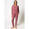 SKINY dámska pyžama dlhá Night In Skiny W25 - deco rose (Farba deco rose-s931, Veľkosť 44)