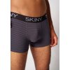 SKINY pánske panty 2-balenie Cotton Multipack B25 - anthracite stripe (Farba anthracite stripe selection-s228, Veľkosť XXL)