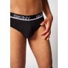 SKINY pánske slipy 3-balenie Cotton Multipack B25 - black (Farba black-7665, Veľkosť XXL)