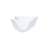 SKINY pánske slipy Tanga 2-balenie Cotton Rib B25 - white (Farba white-0500, Veľkosť XXL)