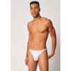 SKINY pánske slipy Tanga 2-balenie Cotton Rib B25 - white (Farba white-0500, Veľkosť XXL)