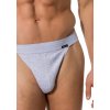 SKINY pánske slipy Tanga Olymp BX - silver melange (Farba silver melange-9523, Veľkosť L)