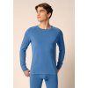 SKINY pánske tričko dlhý rukáv Ceravida Heat B25 - sonicblue melange (Farba sonicblue melange-s374, Veľkosť XXL)