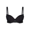 HUBER podprsenka Push-Up Micro Lace B25 - black (Farba black-7664, Veľkosť 85 B)