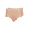 HUBER dámske nohavičky Maxi 2-balenie Cotton 2Pack B25 - nude (Farba nude-0719, Veľkosť 50)