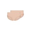 HUBER dámske nohavičky Midi 2-balenie Cotton 2Pack B25 - dusty rose (Farba dusty rose-h098, Veľkosť 50)