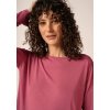 HUBER dámske tričko dlhý rukáv Night Basic Selection B25 - rose wine (Farba rose wine-h205, Veľkosť 46)