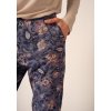HUBER dámske nohavice 7/8 Night Basic Selection B25 - denim floralpaisley (Farba denim floralpaisley-h207, Veľkosť 46)