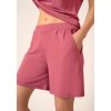 HUBER dámske nohavice krátke  Night Basic Selection B25 - rose wine (Farba rose wine-h205, Veľkosť 46)