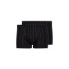 HUBER pánske panty 2-balenie Cotton 2 Pack B25 - black stripes (Farba black stripes-h100, Veľkosť XXL)