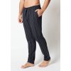 HUBER pánske nohavice dlhé Night Basic Selection B25 - anthracite stripe (Farba anthracite stripe-h094, Veľkosť XXL)