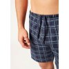 HUBER pánske nohavice krátke Night Basic Selection B25 - dressblue check (Farba dressblue check-h095, Veľkosť XXL)
