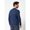 HUBER pánske tričko dlhý rukáv Night Basic Selection B25 - dress blue (Farba dress blue-h056, Veľkosť XXL)