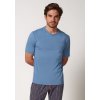 HUBER pánske tričko krátky rukáv Night Basic Selection B25 - lake blue (Farba lake blue-h273, Veľkosť XL)