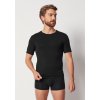 HUBER pánske tričko krátky rukáv Soft Modal B25 - black (Farba black-0670, Veľkosť XXL)